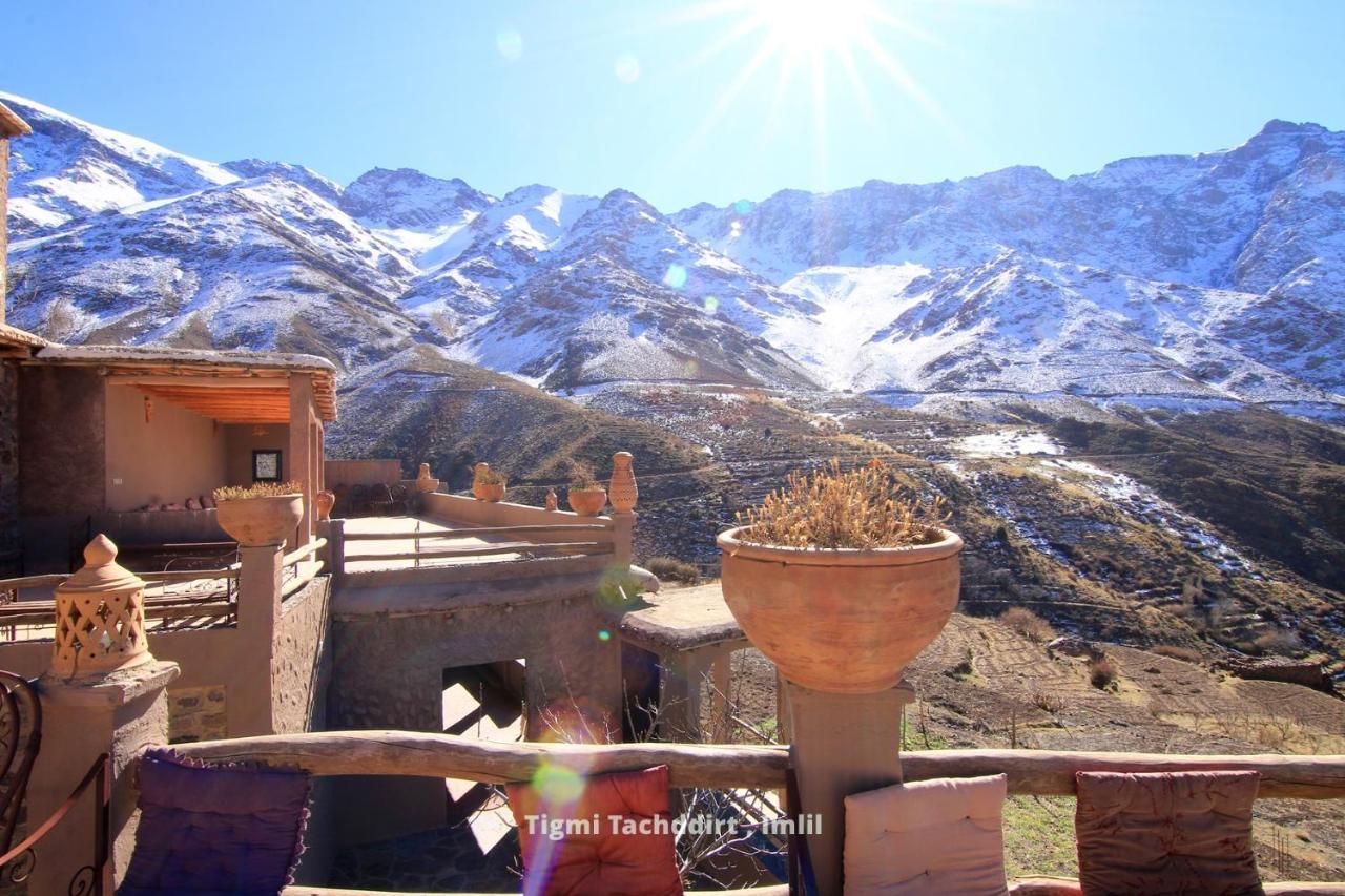 Hotel Tigmi Tachddirt - Imlil Les Montagnes De L'Atlas Tacheddirt Exterior foto